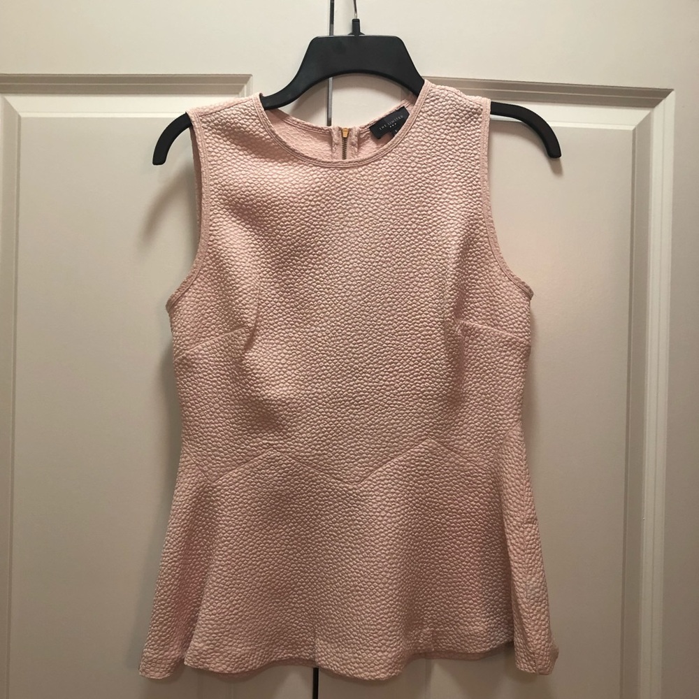 Pink Peplum Blouse